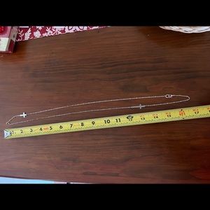 Horizontal Cross Necklace